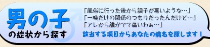 男性の症状